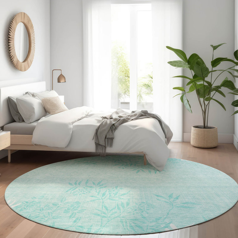 Tapis intérieur / extérieur Deivin, Rond 8 pi