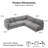 5 Piece Modular Sectional Sofa-206938020