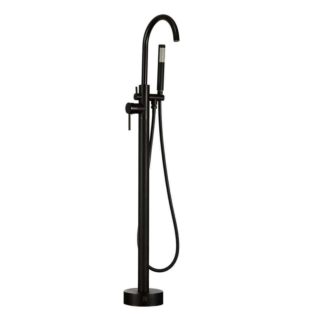 Double Handle Floor Mounted Freestanding Tub Filler AKDY