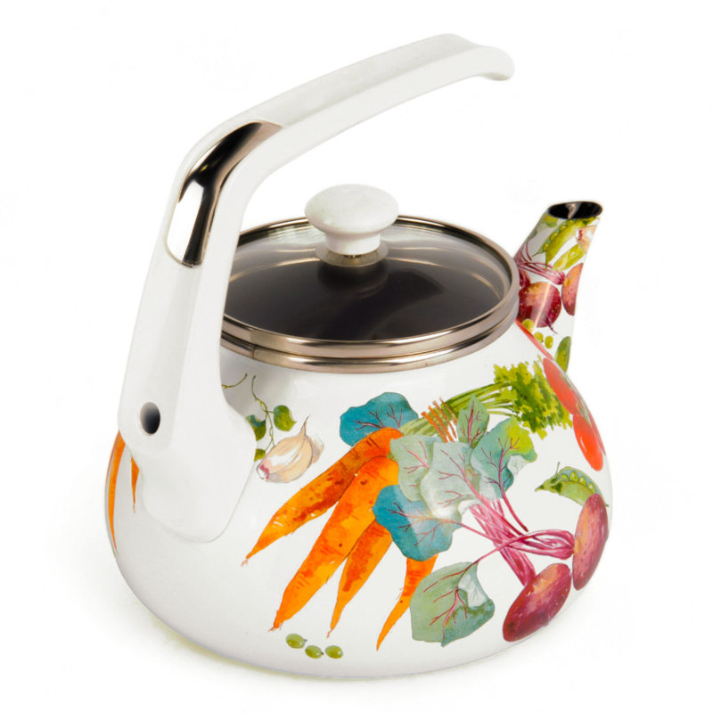 STP-Goods Italian Garden 2.3 Quarts Stovetop Tea Kettle