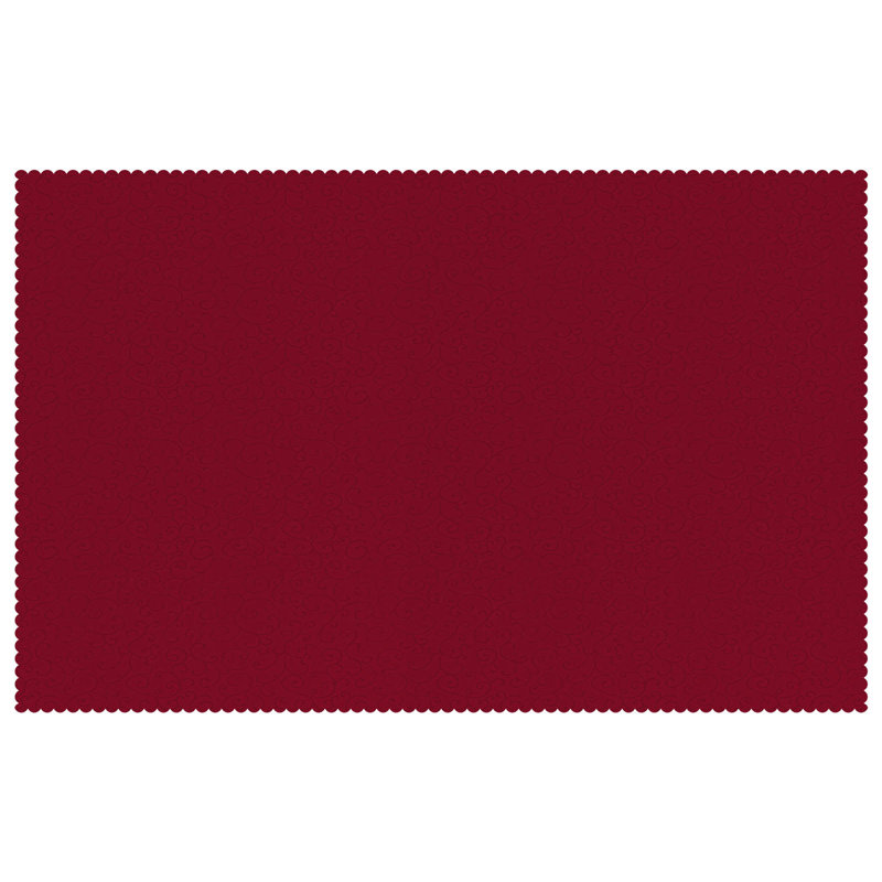  Table Cloth Dining Cover Kitchen Tablecloth Living Room Modern Jacquard, 220cm L, Wine Red