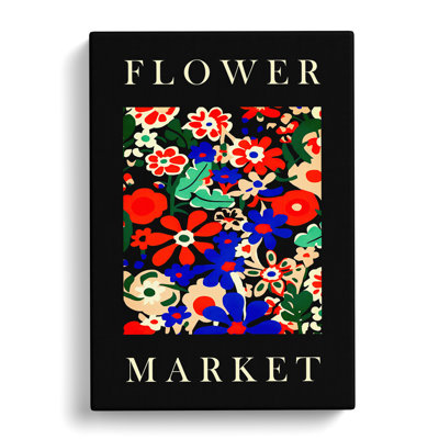 XMKTMKT-134 Black Collection Flower Market Exhibition No.6 - Wrapped Canvas