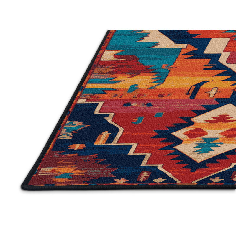 Tapis gris Tabriz lavable à la machine, Carré 5 pi