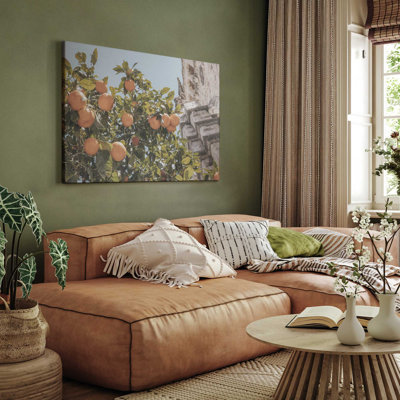 Mediterranean Citrus Grove Print on Canvas