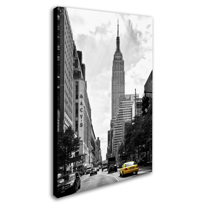 «Living in New York», reproduction de photo sur toile tendue, H 19 po x l 12 po x P 2 po
