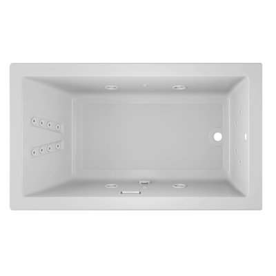 Solna™ Chromatherapy Whisper 72" x 42" Undermount Whirlpool Bathtub
