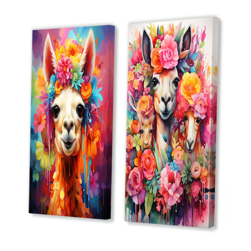 Ensemble de salon Alpaca Popart, H 32 po x l 33 po, Toile tendue