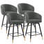 Tabouret de comptoir pivotant 26 po avec structure en métal, supportant 350 lb-960084102