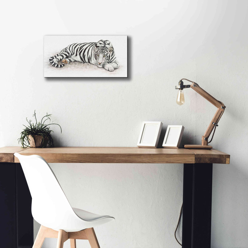 «Siberian Tiger» par Jan Henderson, estampe numérique sur toile, H 12 po x l 24 po x P 0,75 po