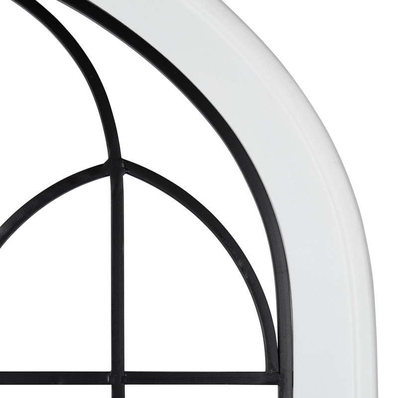 Farmhouse Abstract Wall Decor on Solid Wood, White, 48" H x 26.5" W x 1.25" D