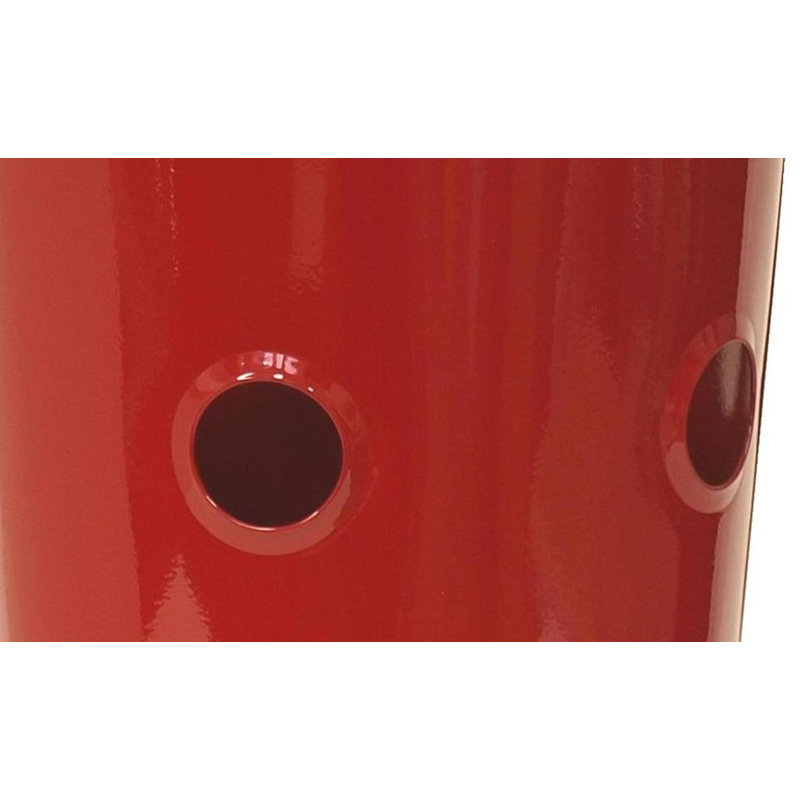 Pot à fleurs suspendu en métal Christiann, Rouge, 2