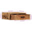 40cm W Solid Wood Bedside Table
