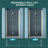 30"W X 72"H Foldable Shower Door With Tempered Glass, Brushed Nickel - Frame, Adjustable For Wall Spacings Stainless Steel Components, Water-
