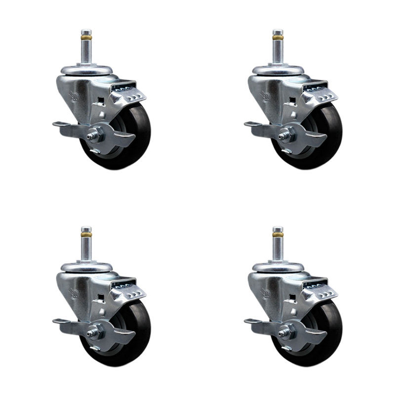 Polyurethane Caster, Black