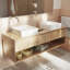Lavabo vasque de salle de bain carré en céramique-87095713