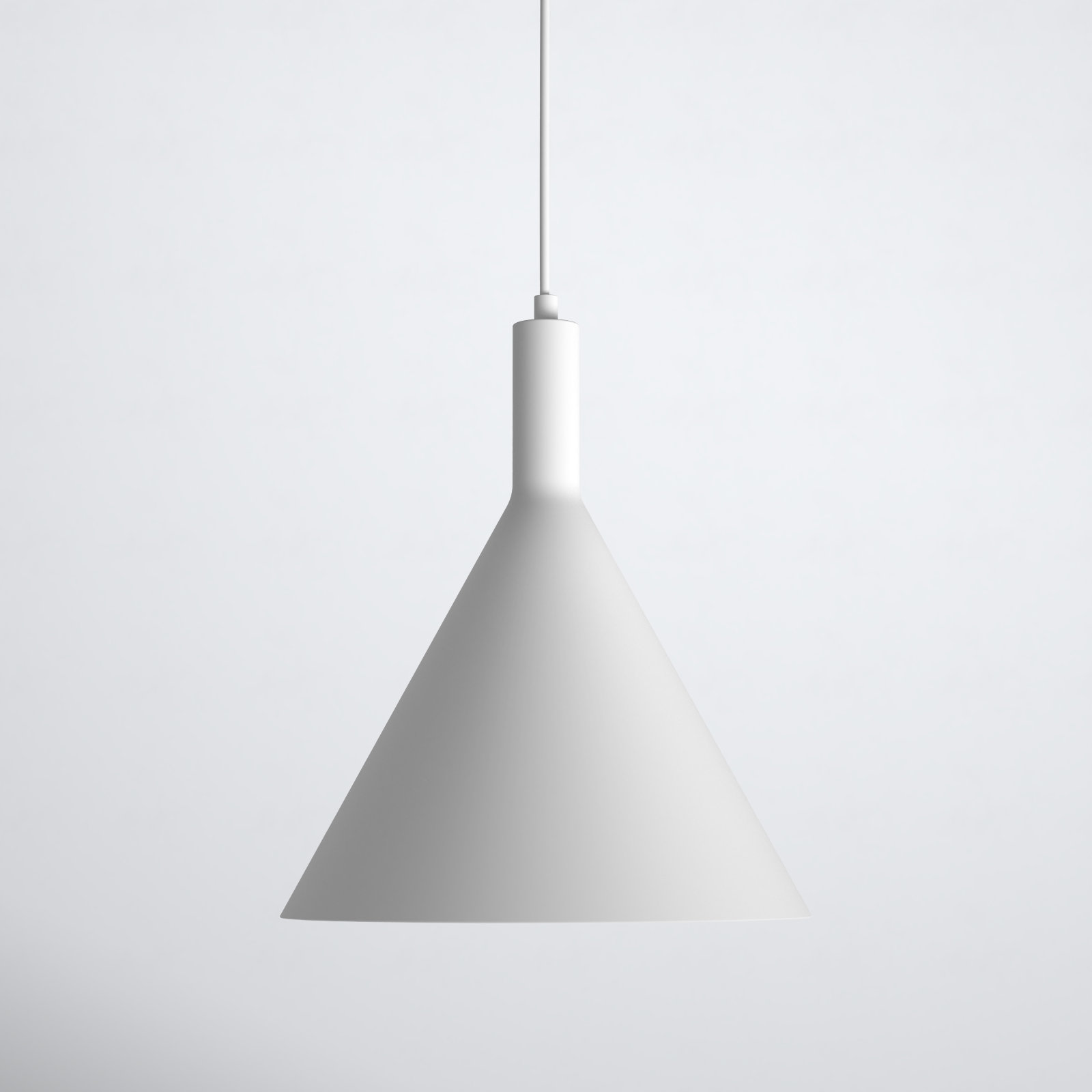 Laroche Dimmable Dome Single Light Pendant, 14.5" H x 12" W x 12" D, Matte White