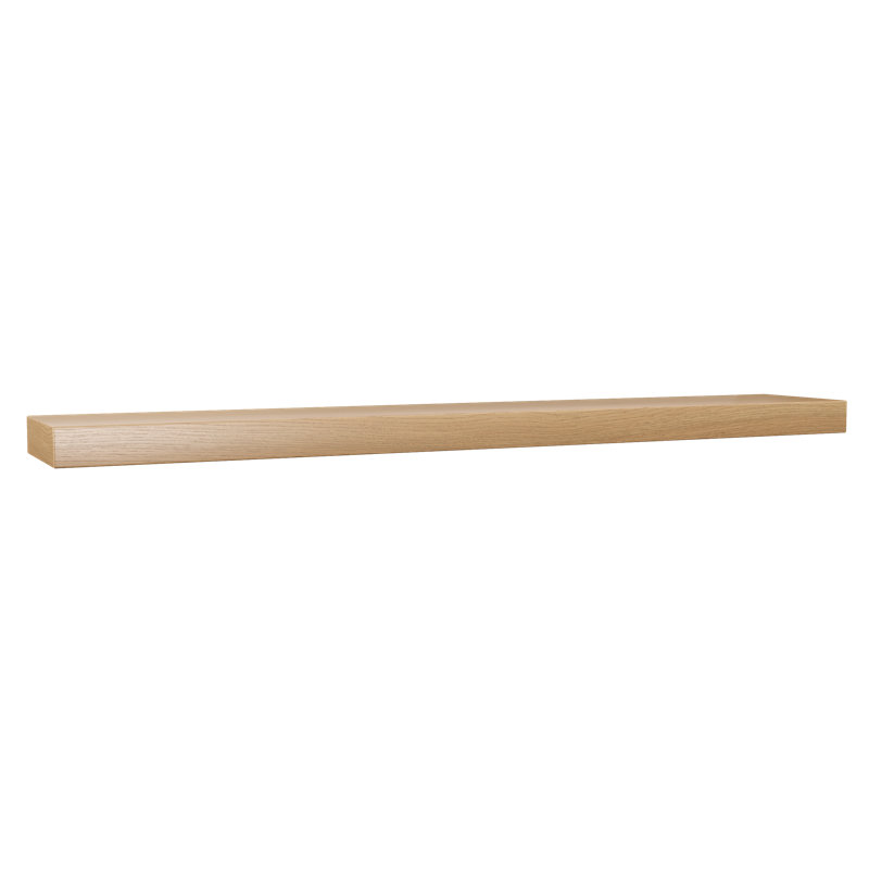 Plain Sliced Oak Floating Shelf, Oak Wood