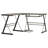 L-Shaped Glass Top Computer Desk-1770100491