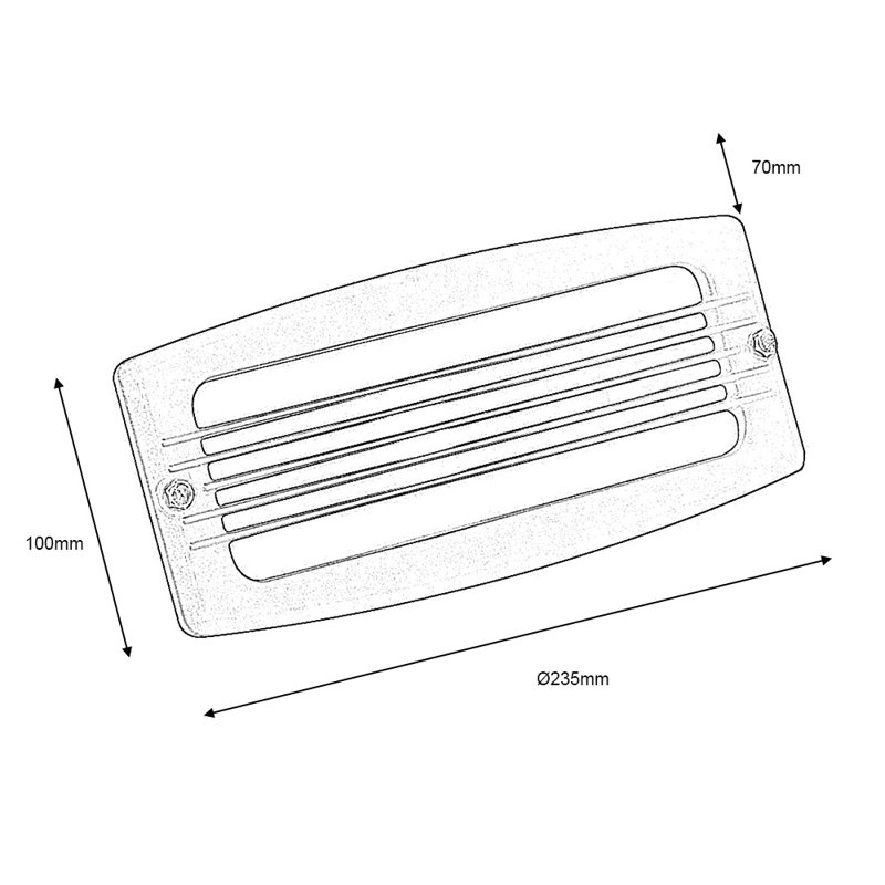 Fonville Black Outdoor Bulkhead Light