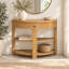 Console demi-lune avec tiroir Wilton-1206055987