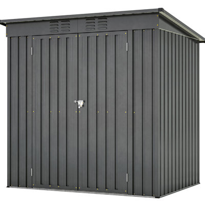 Armoire pour outils toutes saisons 6 x 4 pi - noir, intérieur de maison pour animaux 6 pi x 4 pi