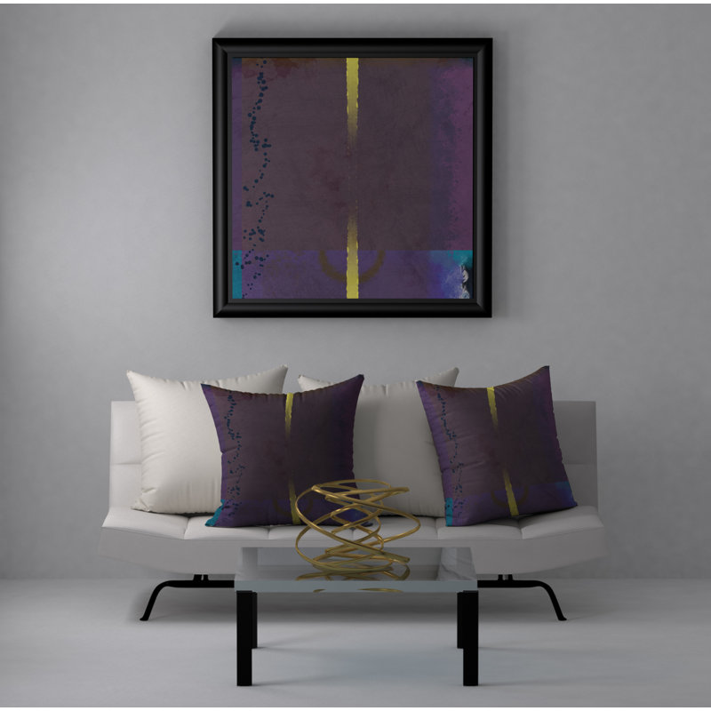 Supersonic Abstract Reversible Throw Pillow, 20" H x 20" W