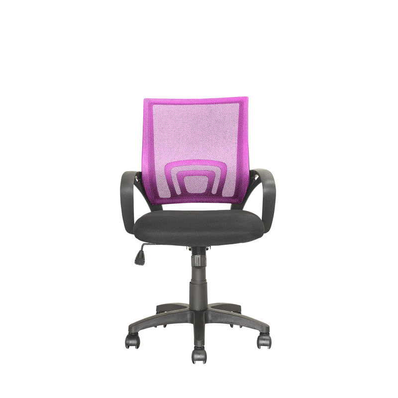 Chaise de travail en maille Hoehne, Rose
