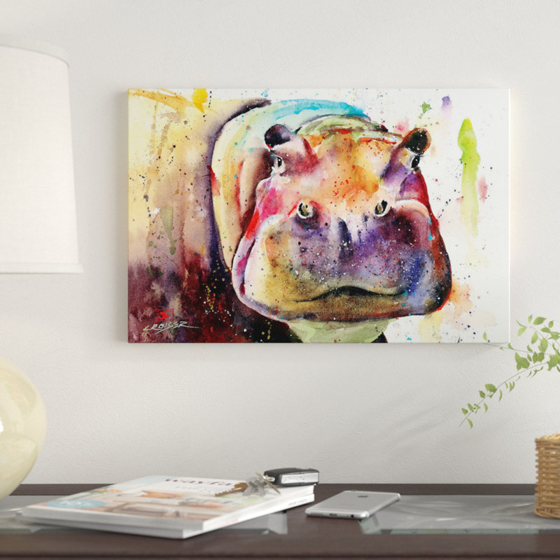 « big al », peinture sur toile tendue, H 12 po x l 18 po x P 1,5 po, Pas de tapis, Toile tendue