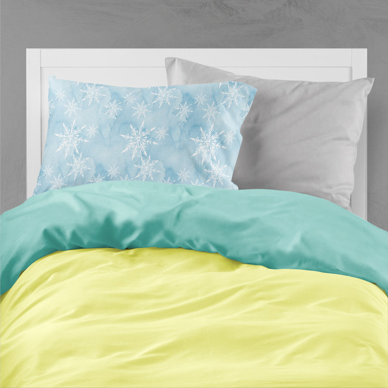 Taie d’oreiller flocon de neige aquarelle