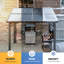 10 Ft. W x 8 Ft. D Aluminum Pergola with Canopy