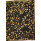 Hand Knotted Wool Floral Area Rug