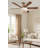 56" Hampton 5 - Blade LED Standard Ceiling Fan with Wall Control and Light Kit Included-1335761968-1335761971