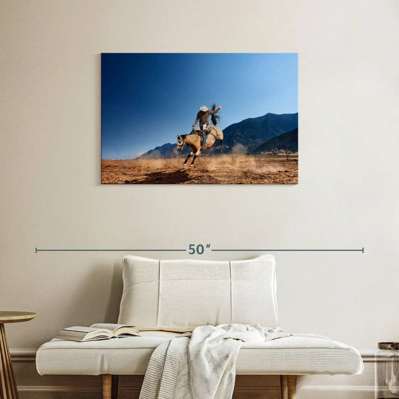 Lelar Western Cowboy, 24" H x 36" W