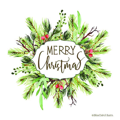 2883641 Merry Christmas Greenery I