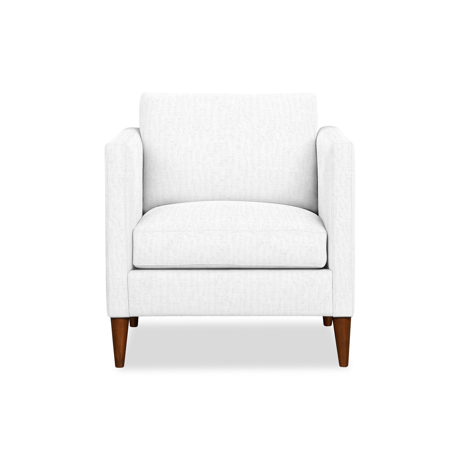 Clifford Armchair, Zuma White Textured Linen