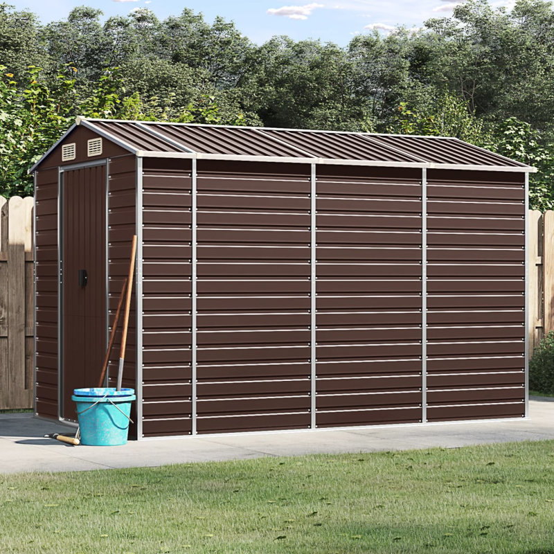 Storage Shed, Brown, 78" H x 75.2" W x 118.1" D