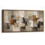 Impression sur toile encadrée abstraite extra large beige et gris-922431456-922431462