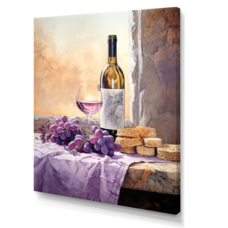 " Winerys Whisper ", Wrapped Canvas, 20" H x 12" W x 1" D