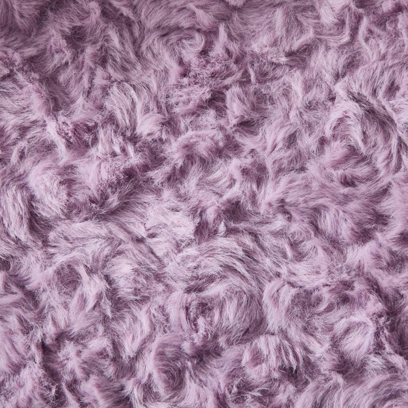 Fauteuil de méditation artificiel, Fausse fourrure, Violet