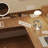 Light chestnut color L-Shaped Solid Wood Writing desk with drawers desk-1978638340-1978638342