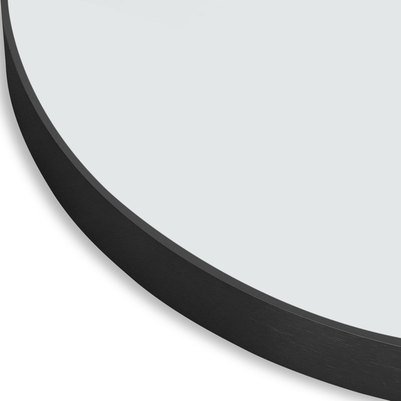 Ilkley Metal Mirror, Black, 65" x 22"