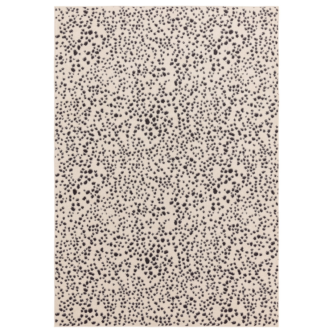Donneisha Power Loom Black Rug