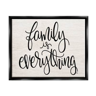 «Family Is Everything Rustic Quote Farm Home Sign», art mural par Fear circulation
