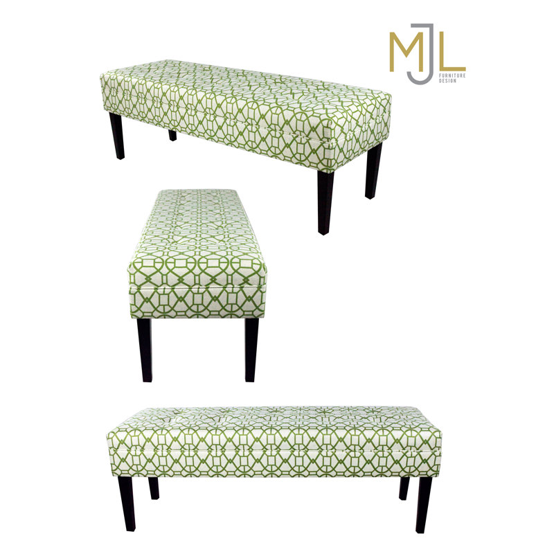 Banc rembourré Seguis, vert