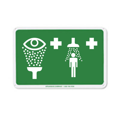 Enseigne de douche et eyewash d’urgence