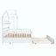 Lit en bois avec couchette, lit pour enfant avec tablette-522577363