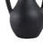 Kenith Handmade Terracotta Decorative Vase with Handle – Artisan Pottery Accent Vessel with Rustic Charm - Black-117574212
