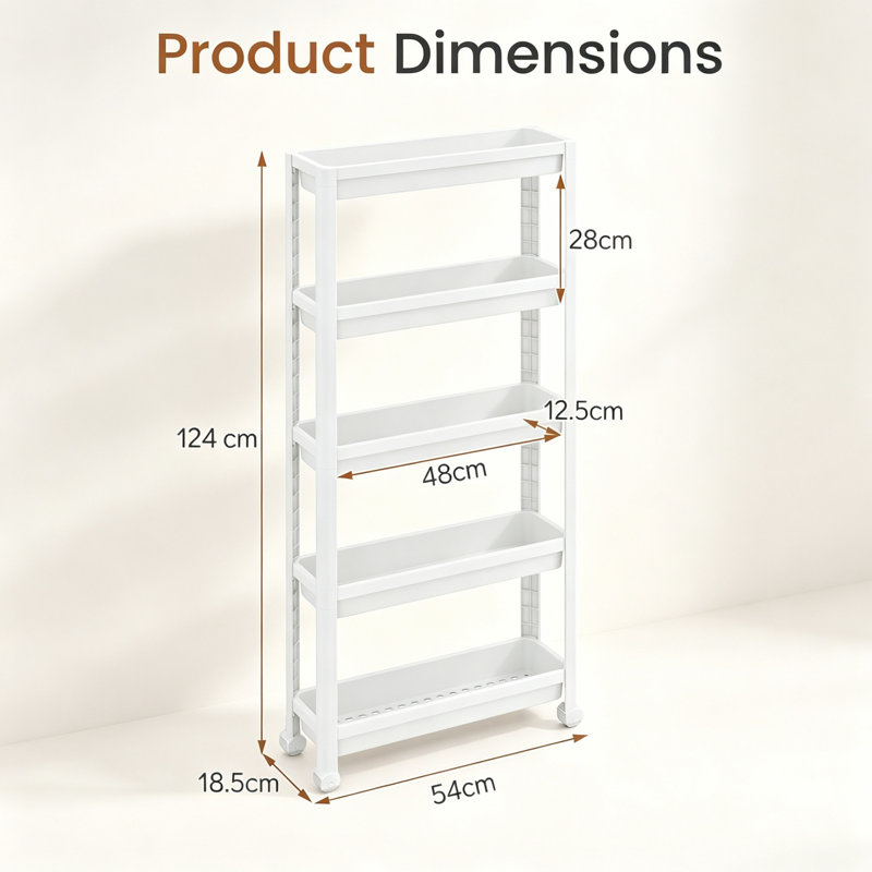 54 cm W Kitchen Cart with
