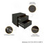 Table de chevet gris anthracite