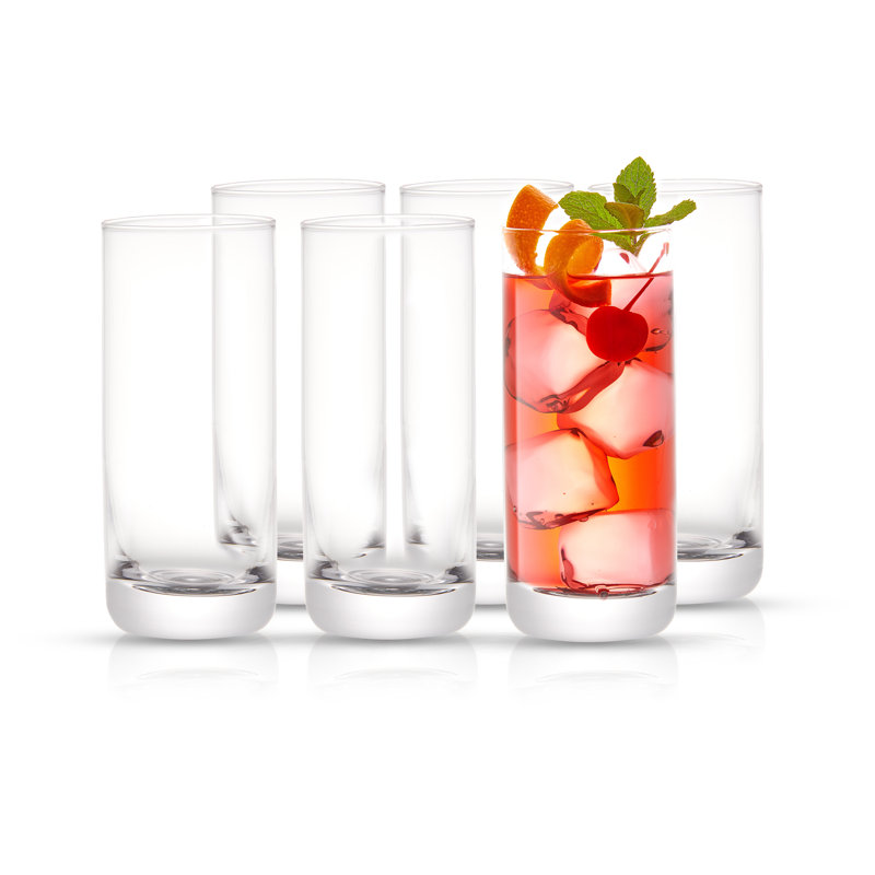 JoyJolt Faye Highball Drinking Glass, 13oz